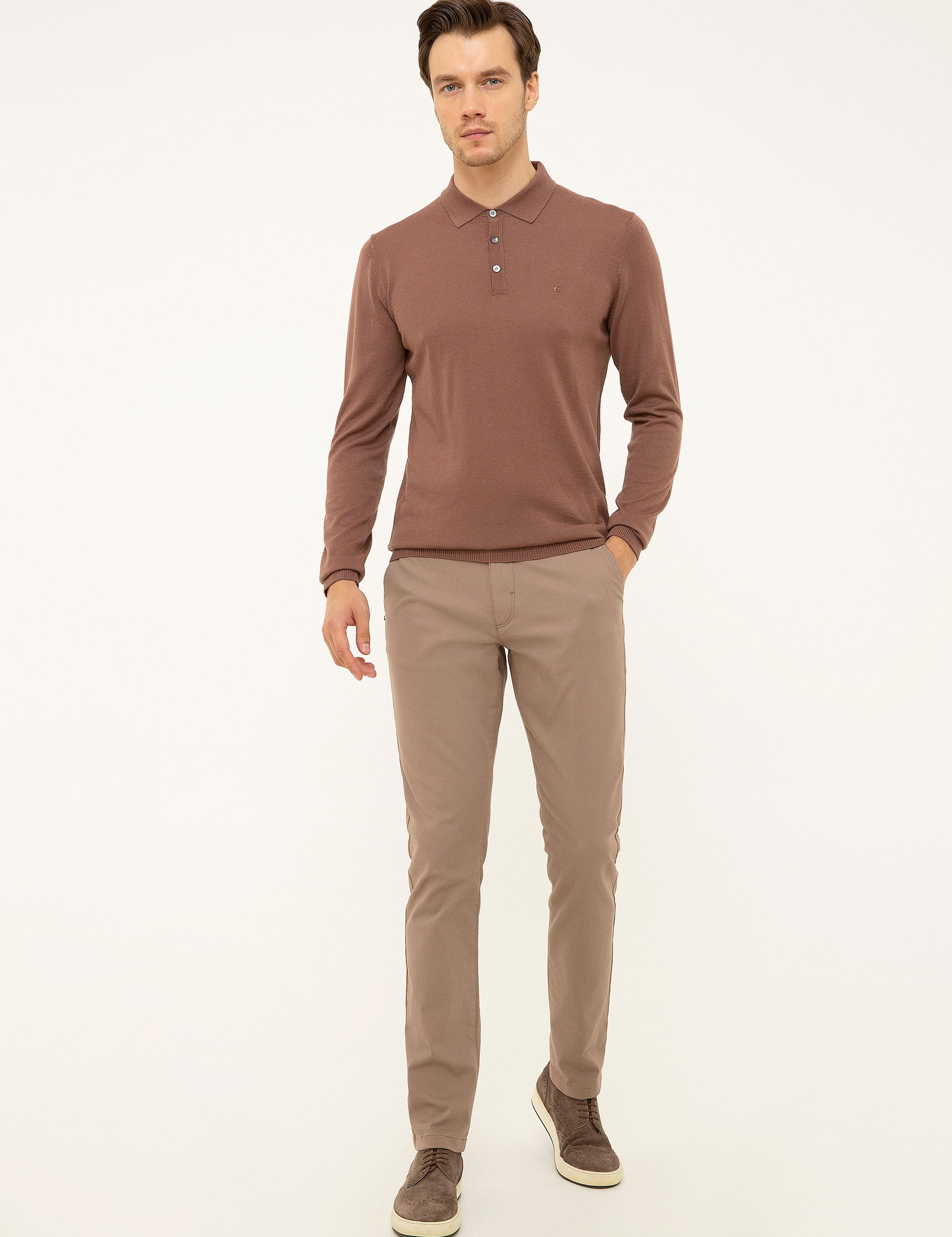 Mürdüm Slim Fit Polo Yaka Basic Triko Kazak - 50211330055
