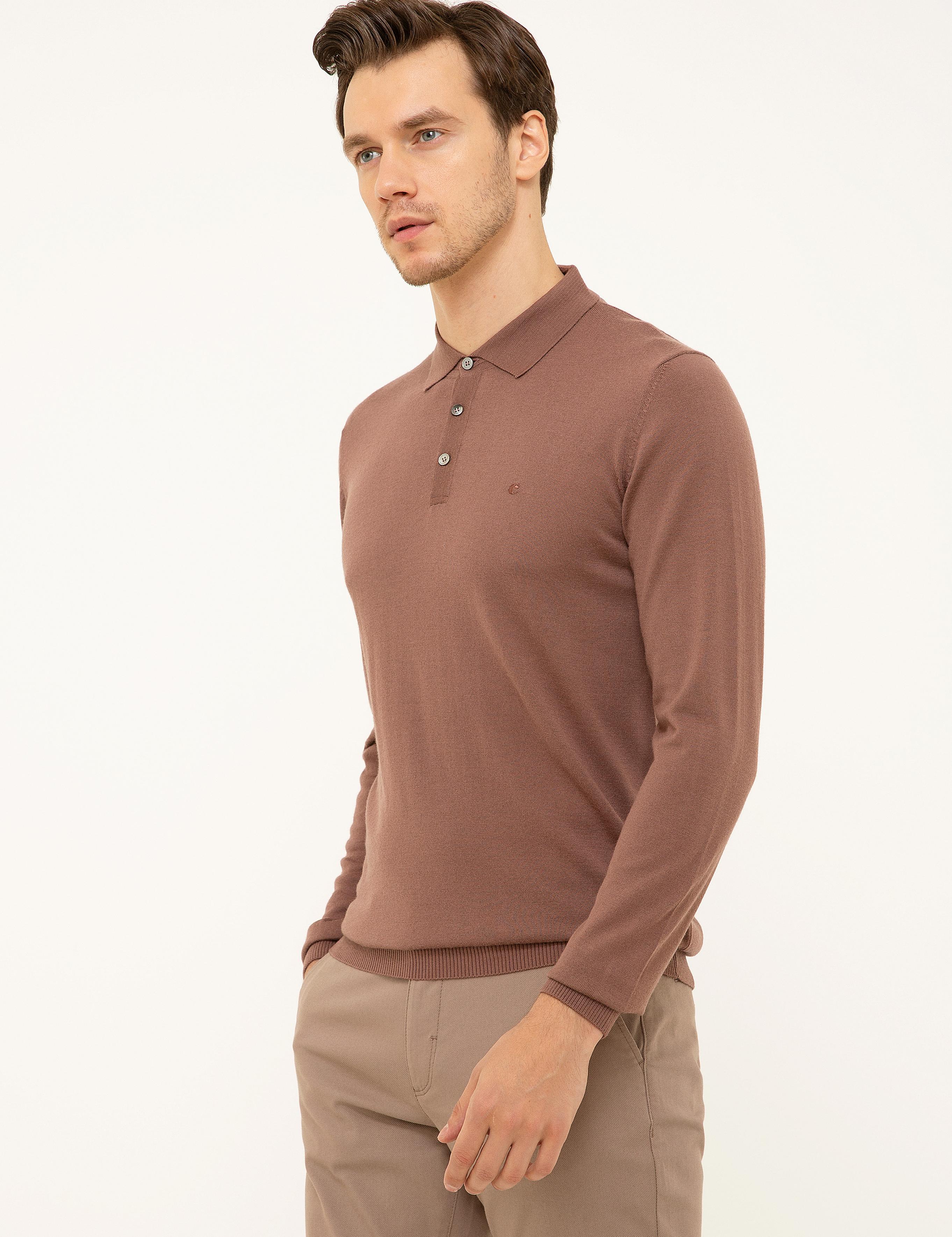 Mürdüm Slim Fit Polo Yaka Basic Triko Kazak - 50211330055