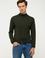 Haki Slim Fit Yarım Balıkçı Basic Triko Kazak