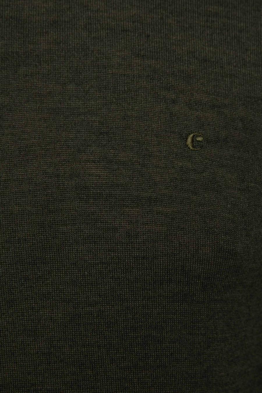 Haki Slim Fit Yarım Balıkçı Basic Triko Kazak - 50211256020