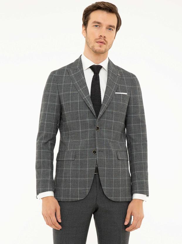 Siyah Slim Fit Ceket