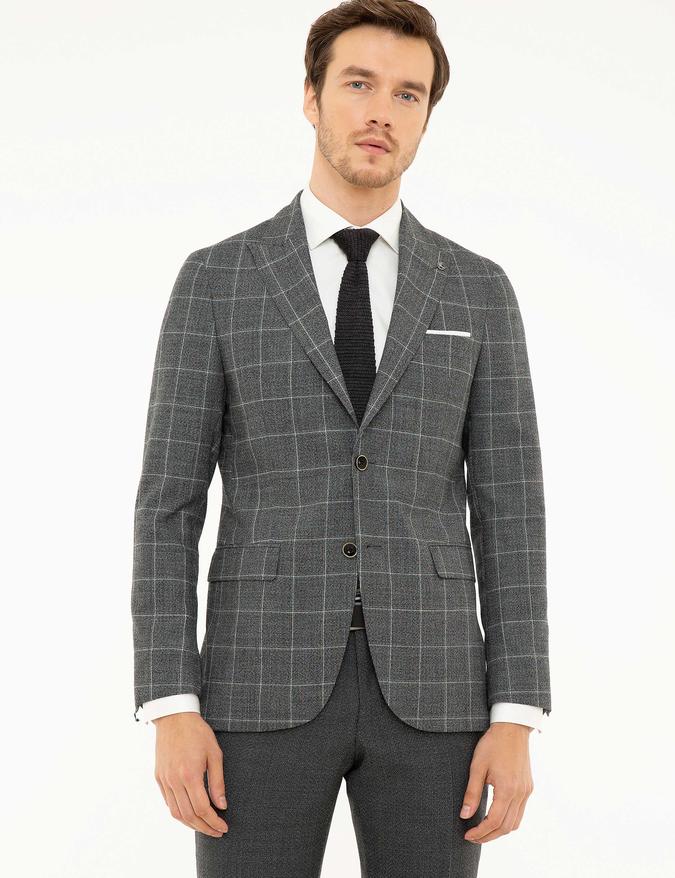 Siyah Slim Fit Ceket