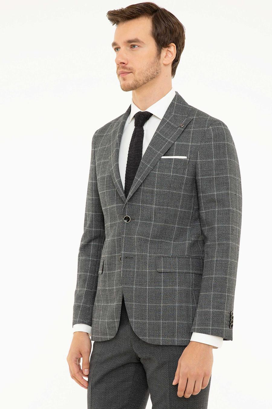 Siyah Slim Fit Ceket - 50211452011