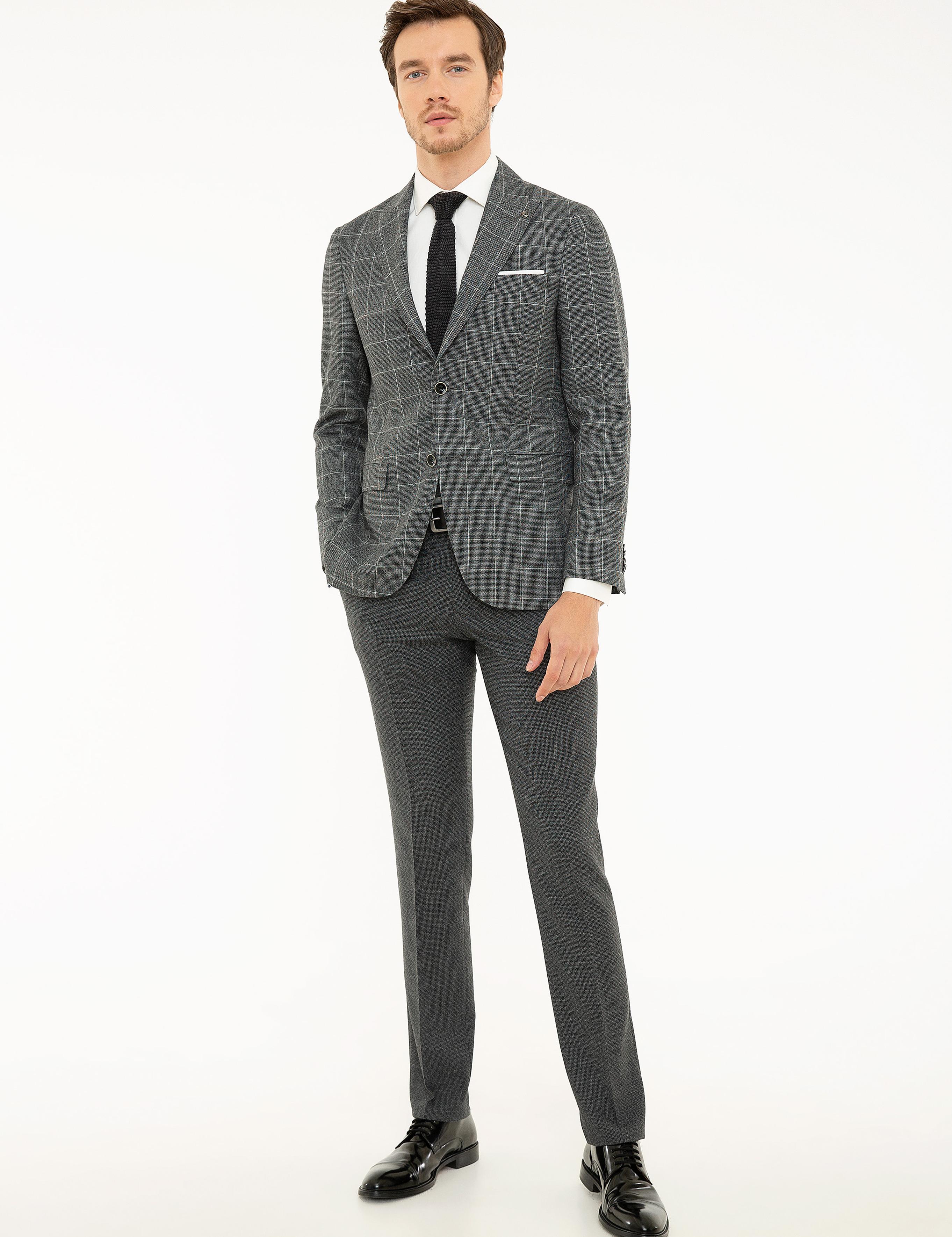 Siyah Slim Fit Ceket - 50211452011