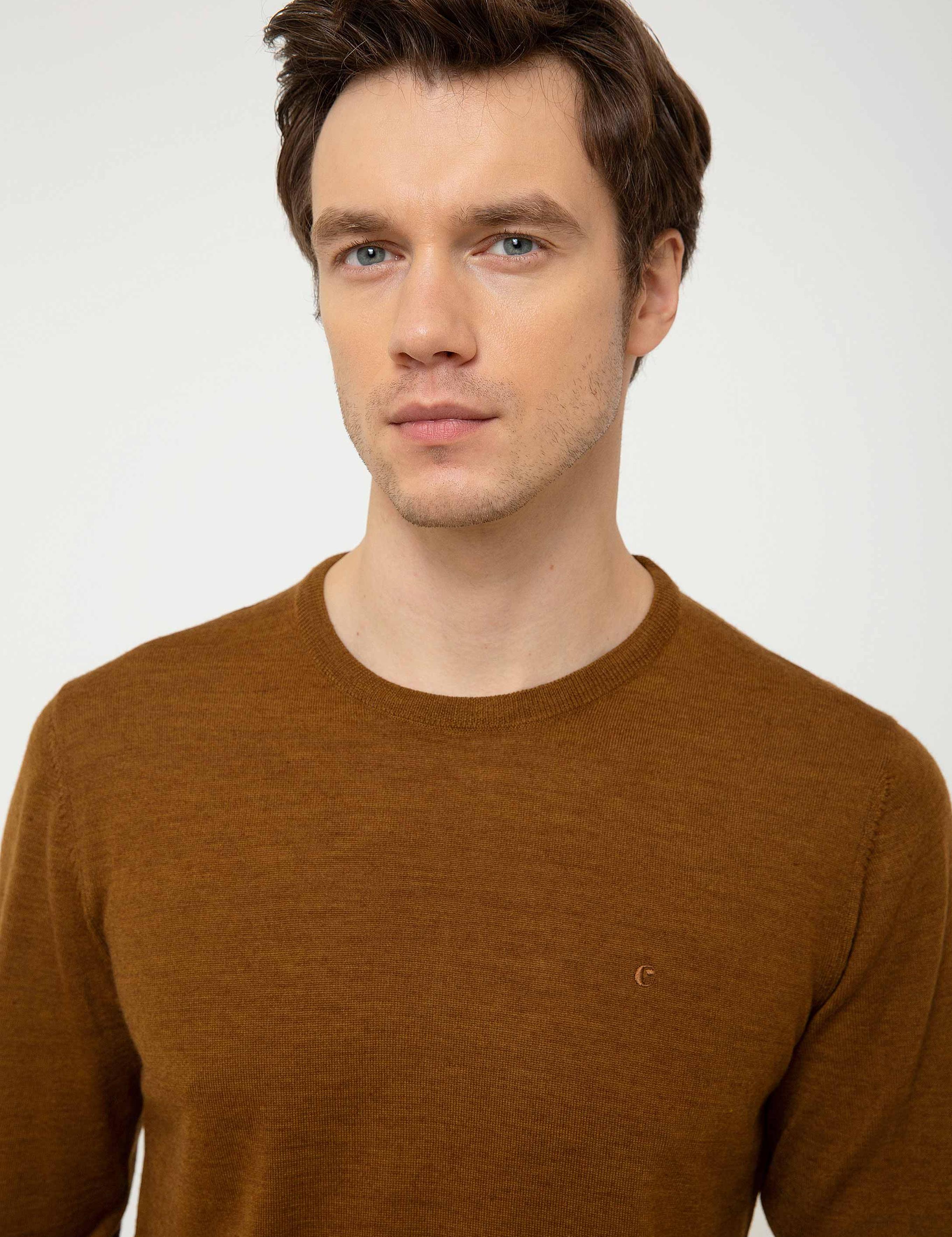 HARDAL Slim Fit Bisiklet Yaka Basic Triko Kazak - 50211257081