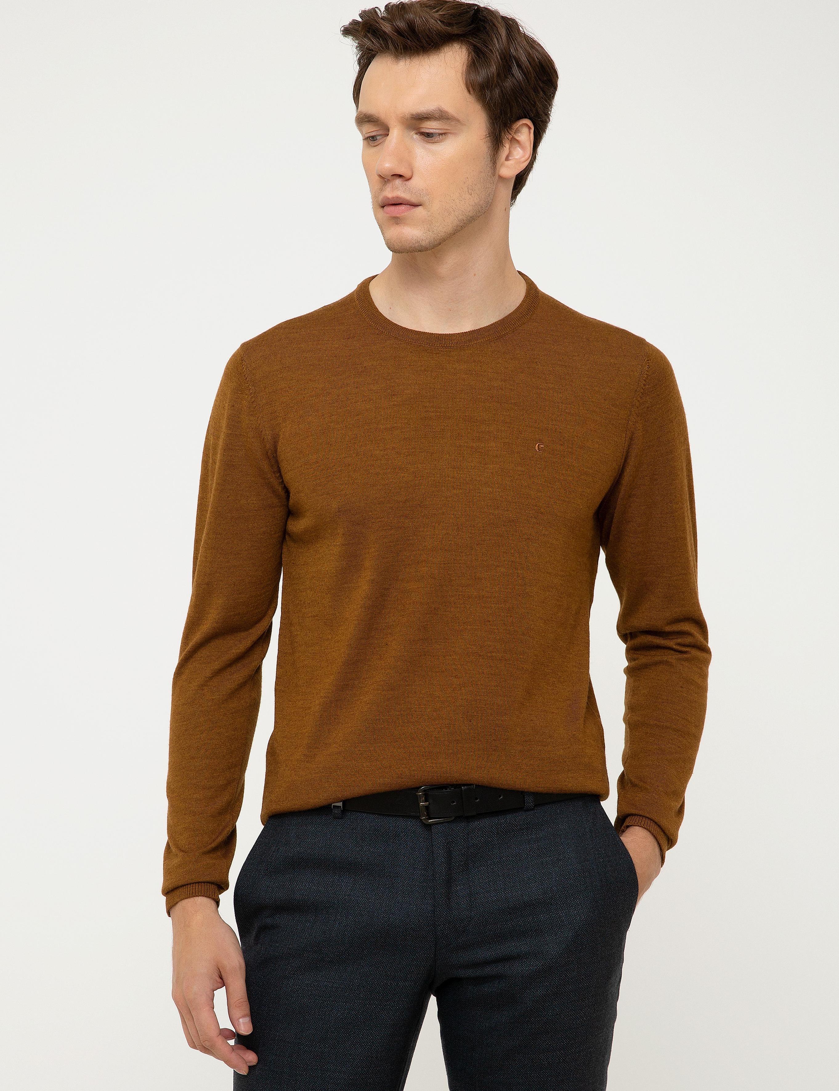 HARDAL Slim Fit Bisiklet Yaka Basic Triko Kazak - 50211257081