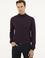 Mor Slim Fit Yarım Balıkçı Basic Triko Kazak