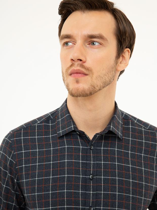 İndigo Slim Fit Gömlek