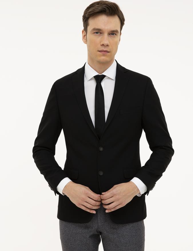 Siyah Slim Fit Ceket