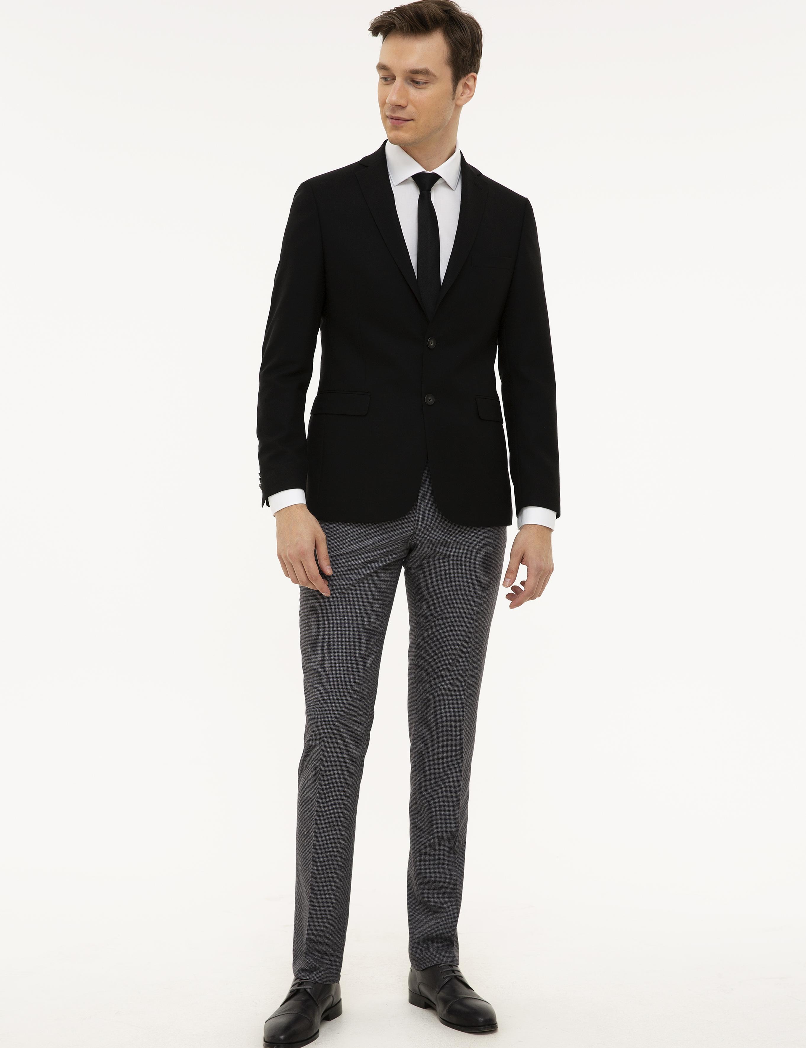 Siyah Slim Fit Ceket - 50219742038