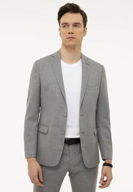 Gri Slim Fit Ceket