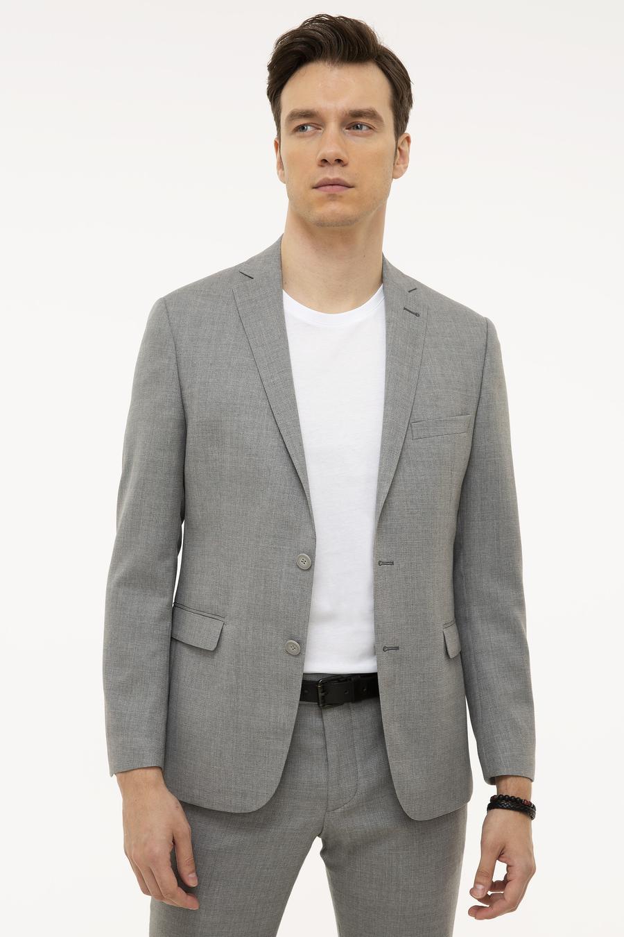 Gri Slim Fit Ceket - 50219742005