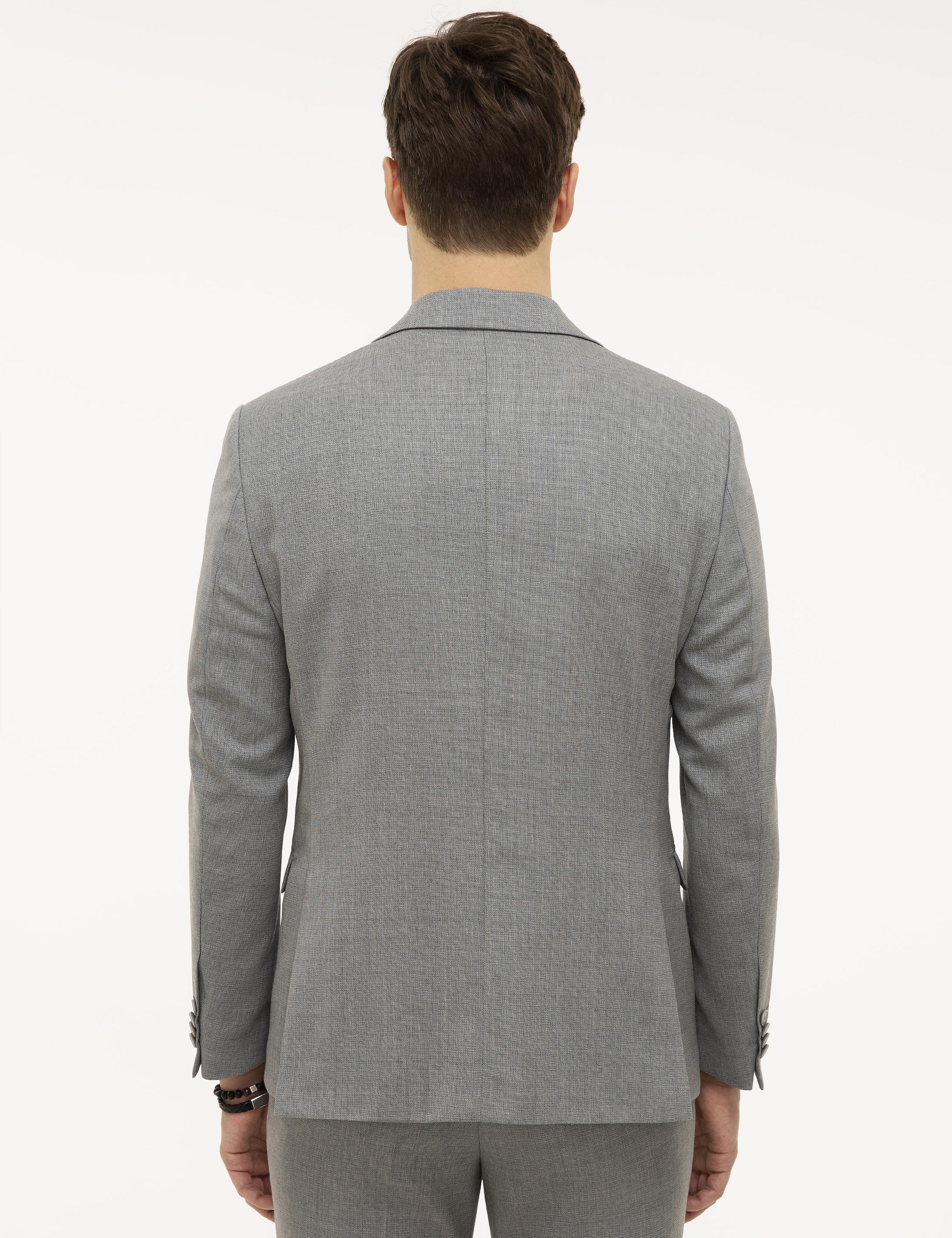 Gri Slim Fit Ceket - 50219742005