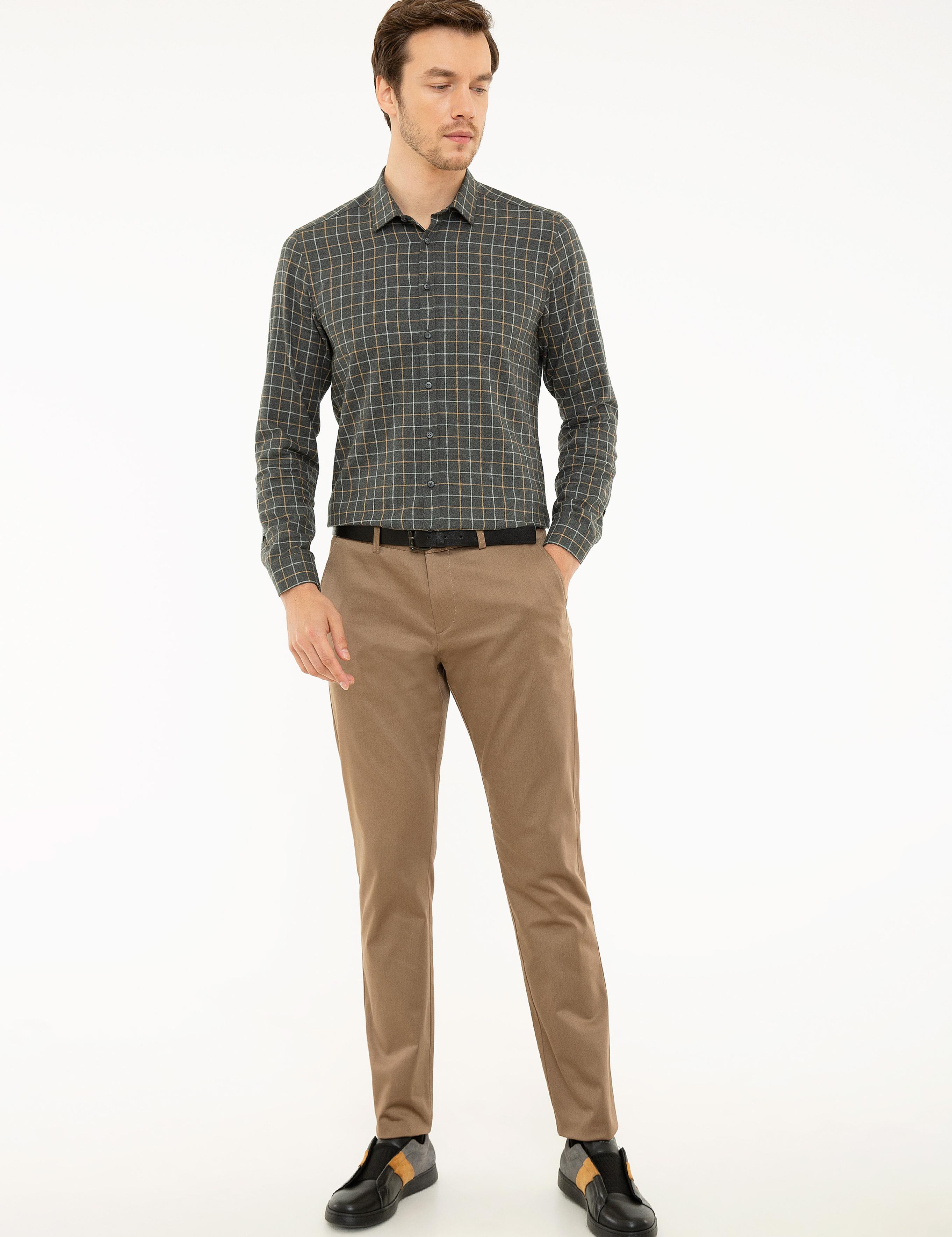 Füme Slim Fit Uzun Kollu Gömlek - 50218135024