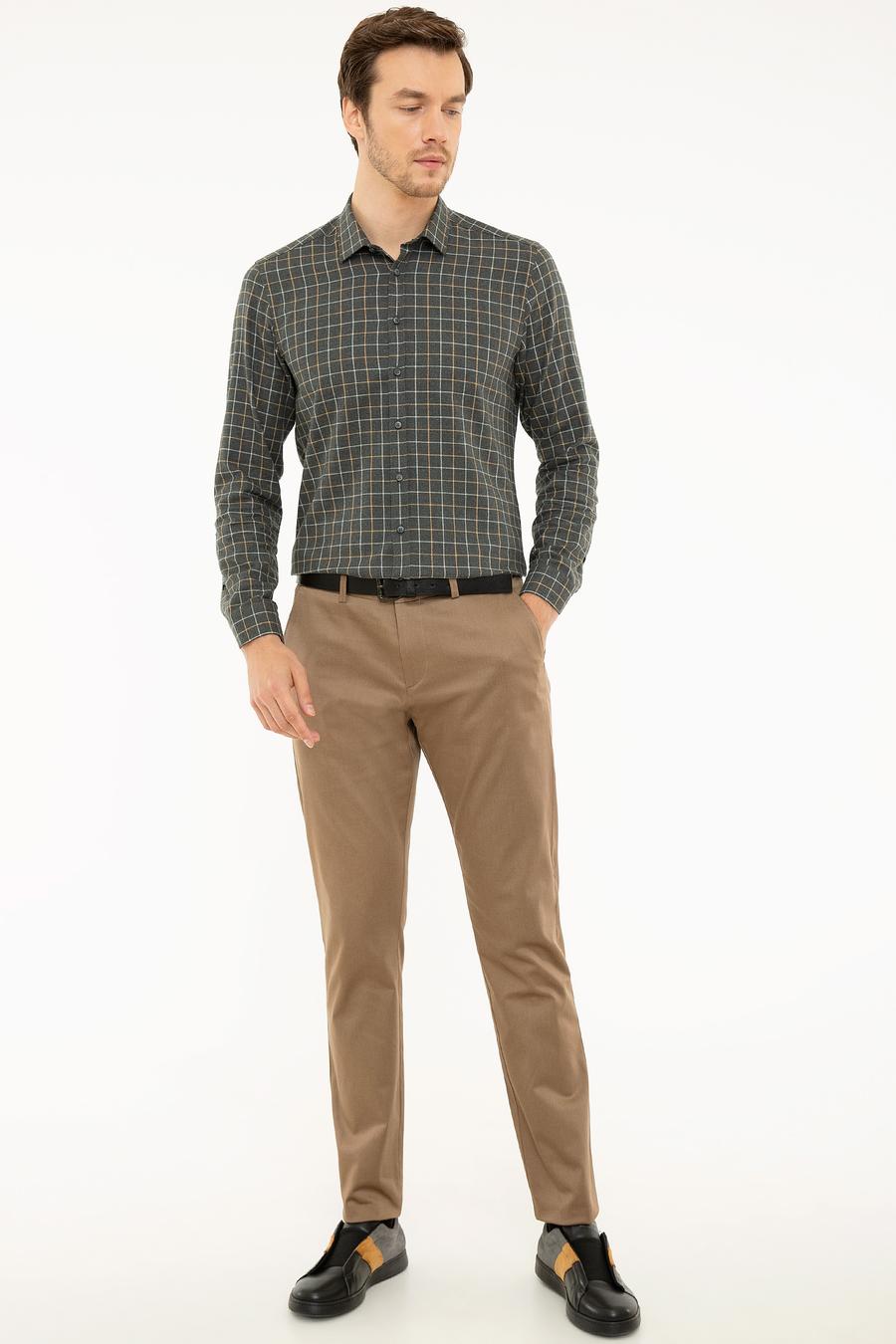 Füme Slim Fit Uzun Kollu Gömlek - 50218135024