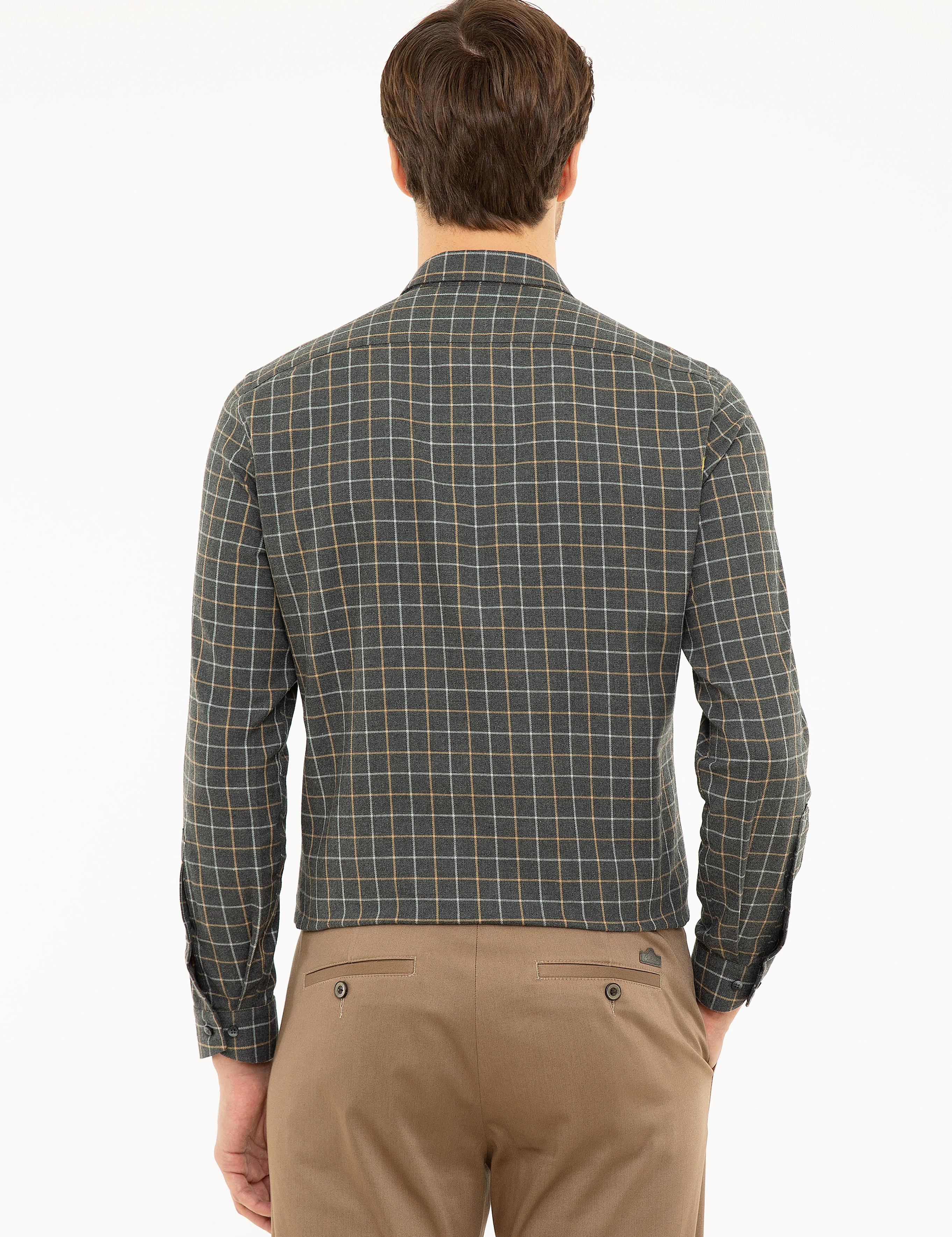 Füme Slim Fit Uzun Kollu Gömlek - 50218135024