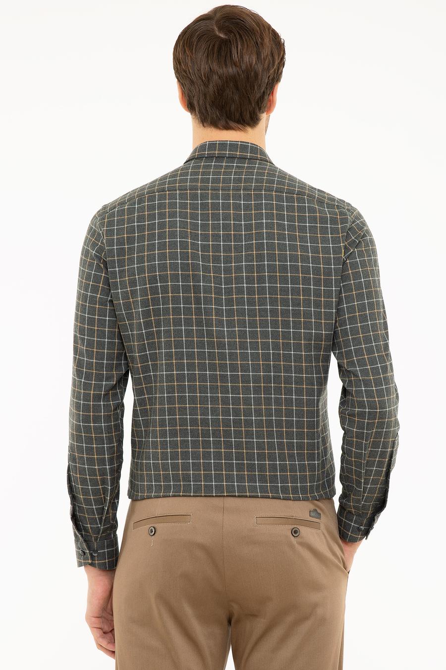 Füme Slim Fit Uzun Kollu Gömlek - 50218135024