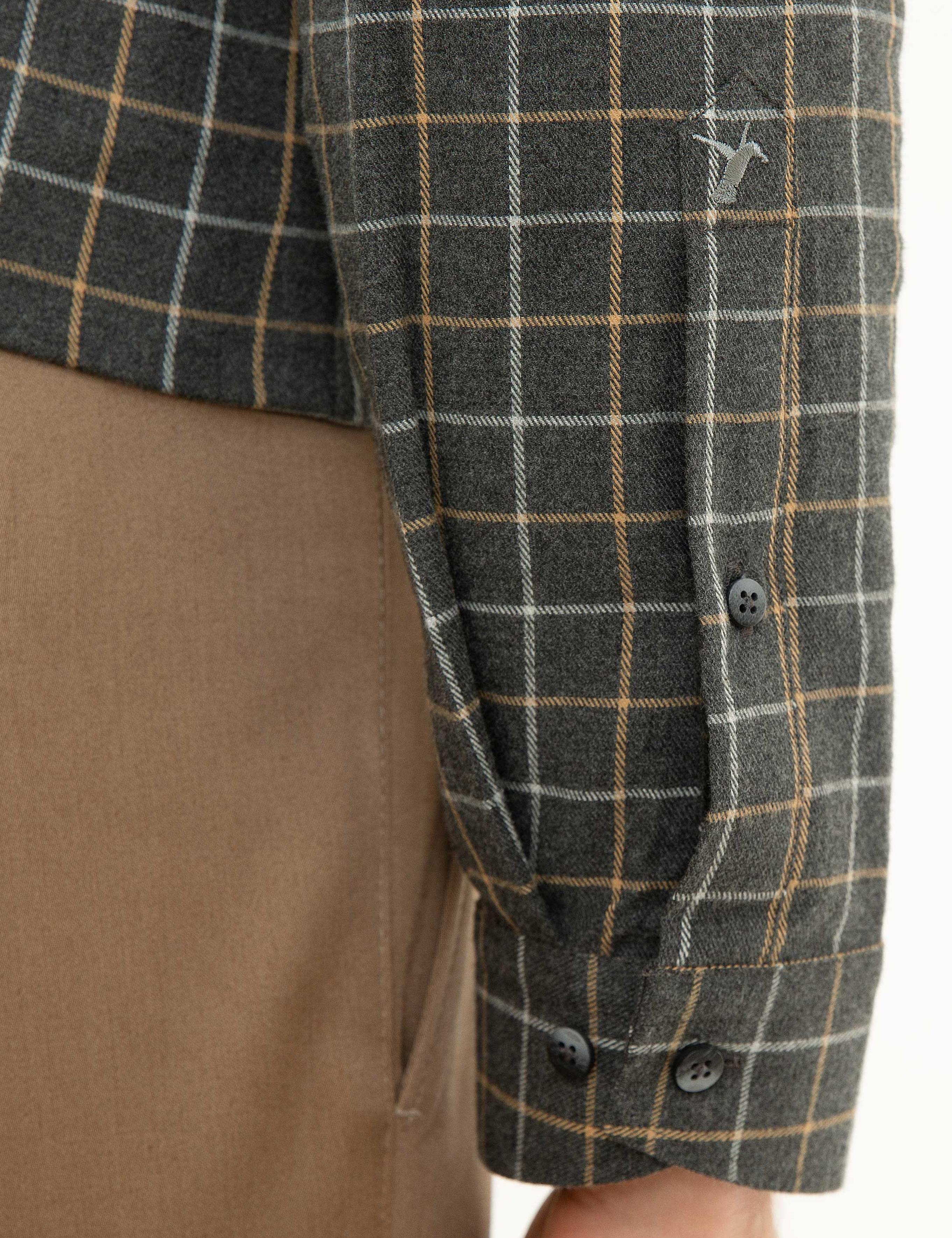 Füme Slim Fit Uzun Kollu Gömlek - 50218135024