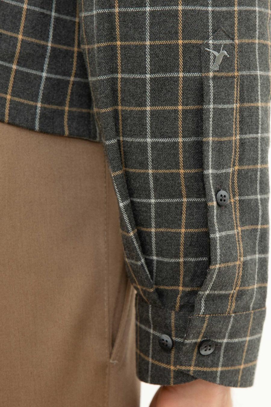 Füme Slim Fit Uzun Kollu Gömlek - 50218135024