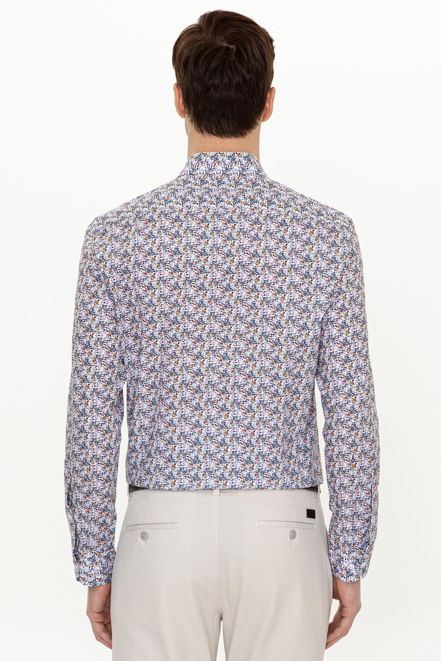 Sarı Slim Fit Uzun Kollu Gömlek - 50247571025