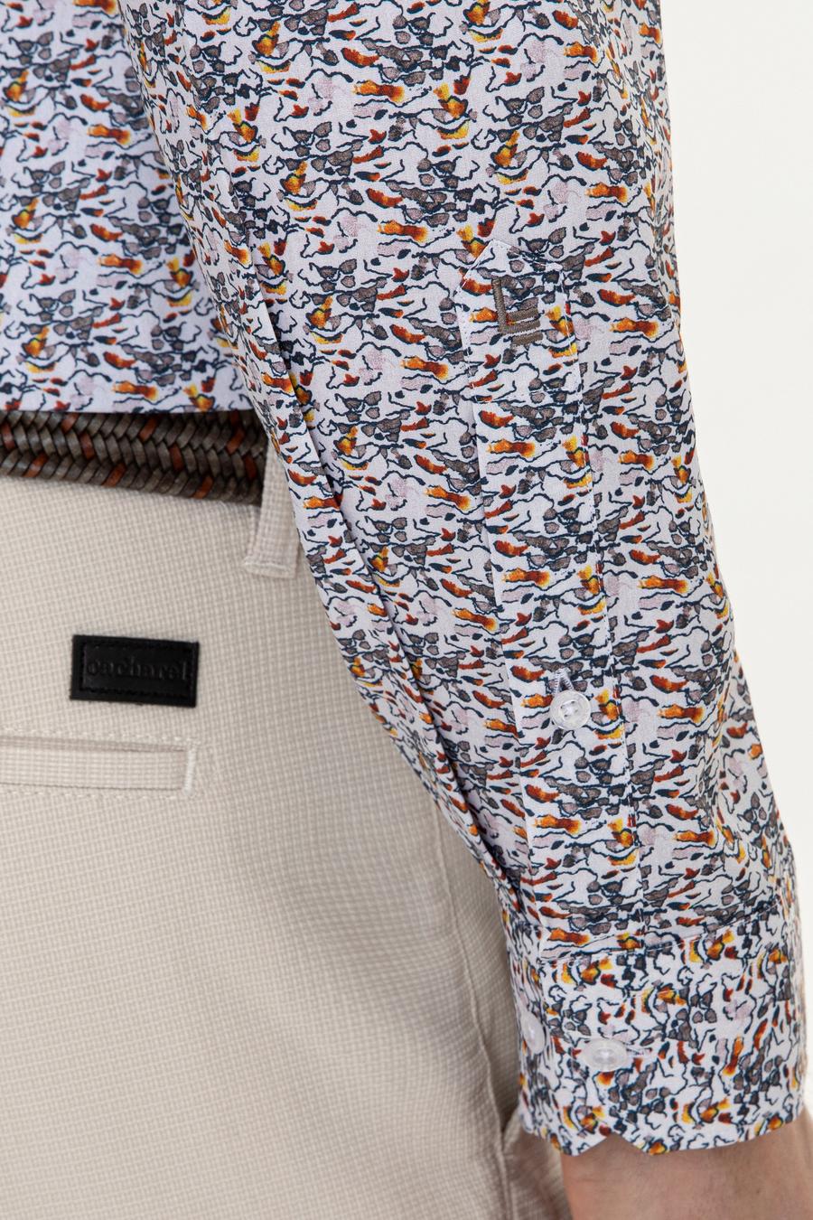 Sarı Slim Fit Uzun Kollu Gömlek - 50247571025