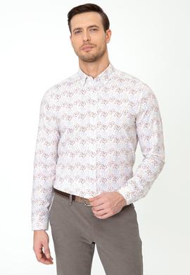 Açık Kahverengi Slim Fit Uzun Kollu Gömlek