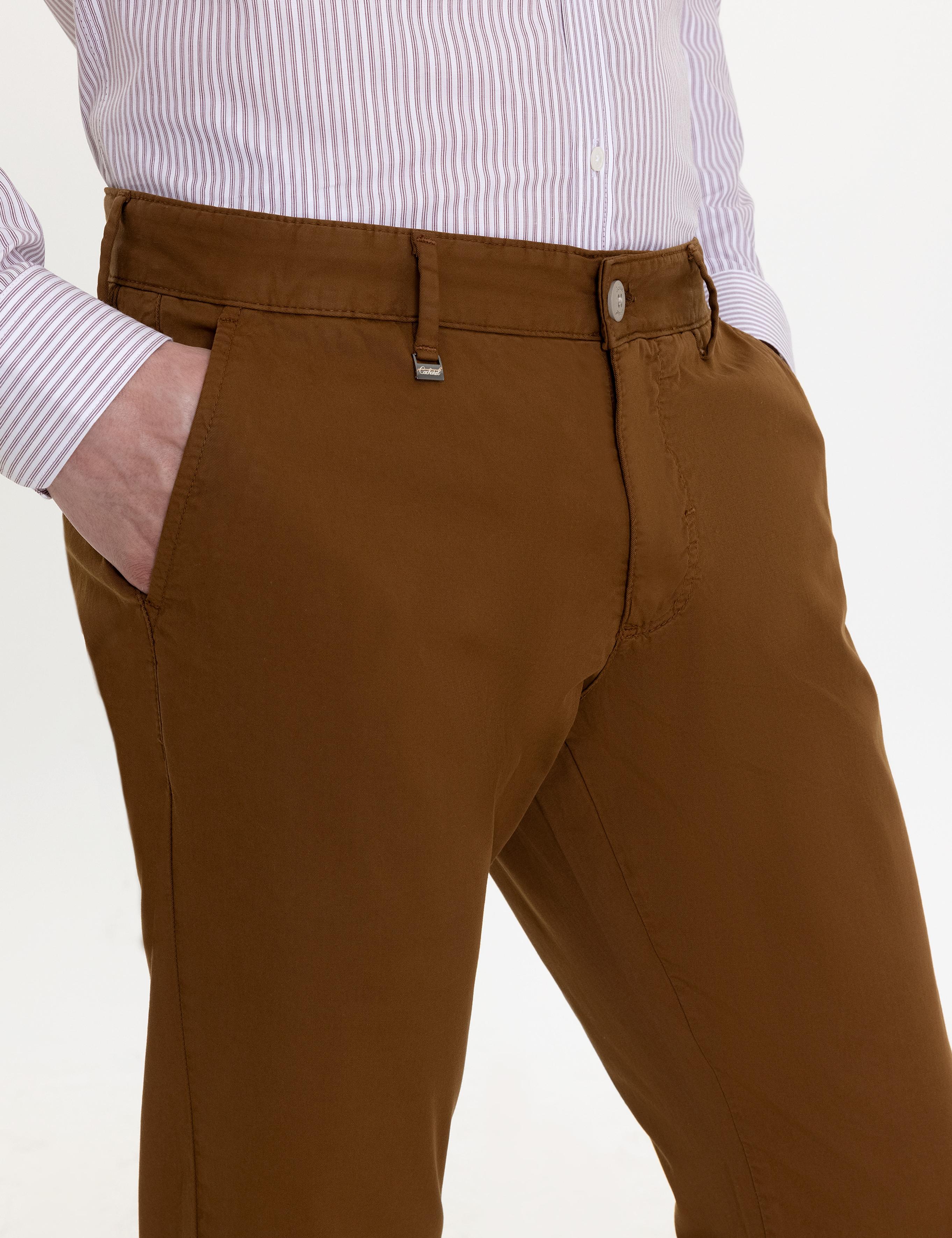 Açık Kahverengi Slim Fit Kanvas Pantolon - 50248787268