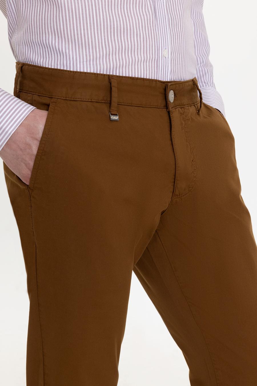 Açık Kahverengi Slim Fit Kanvas Pantolon - 50248787268