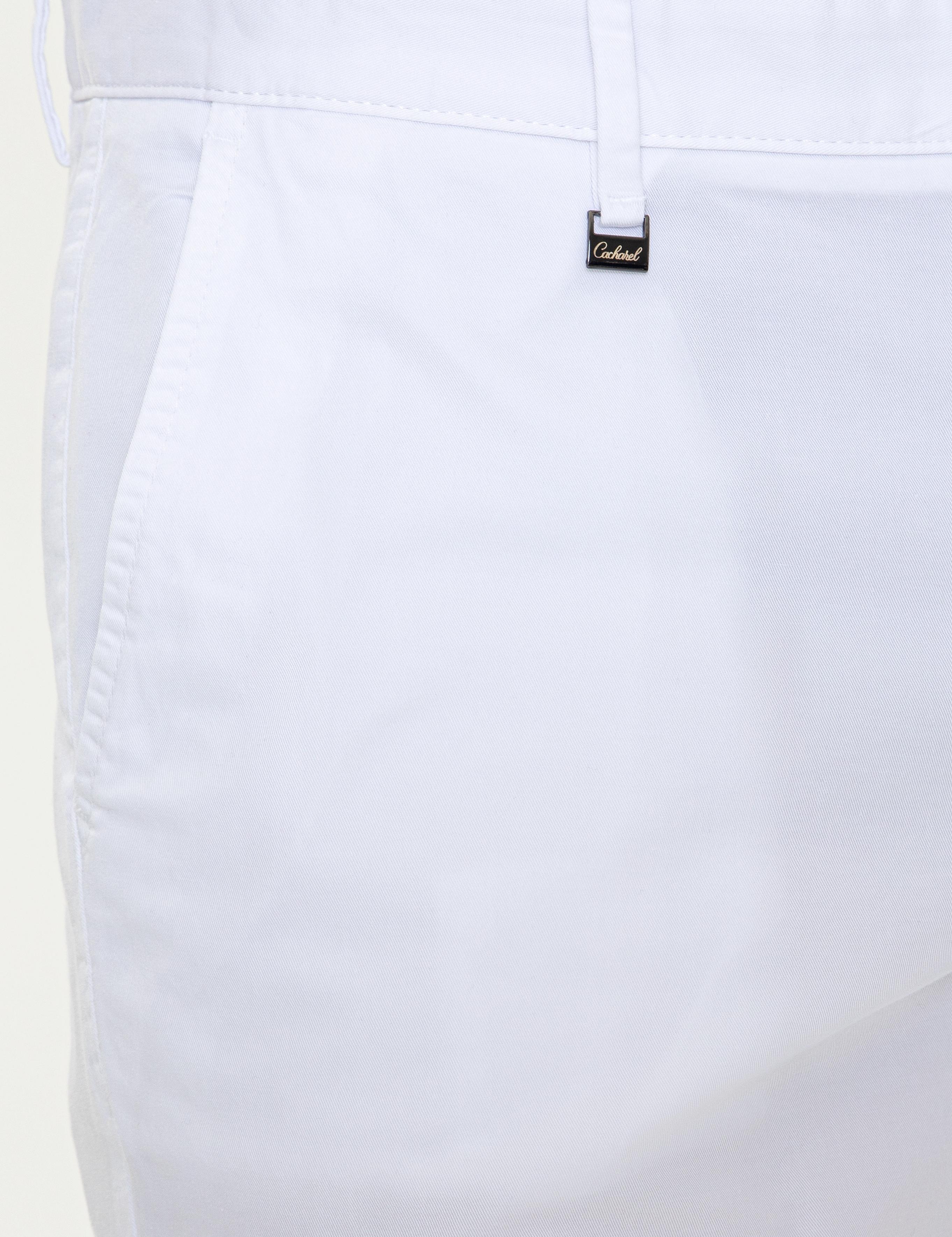 Beyaz Slim Fit Kanvas Pantolon - 50248787373