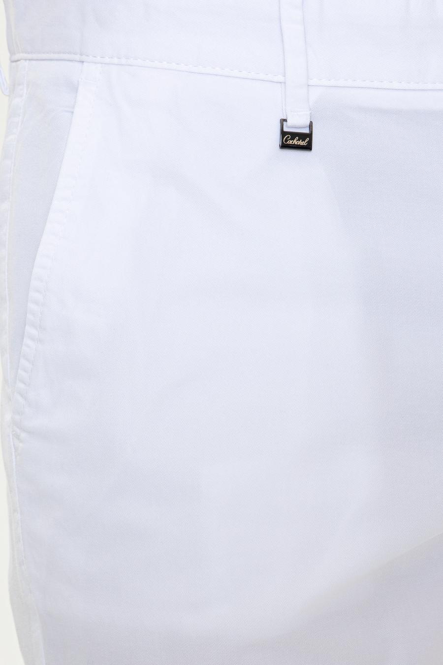 Beyaz Slim Fit Kanvas Pantolon - 50248787373