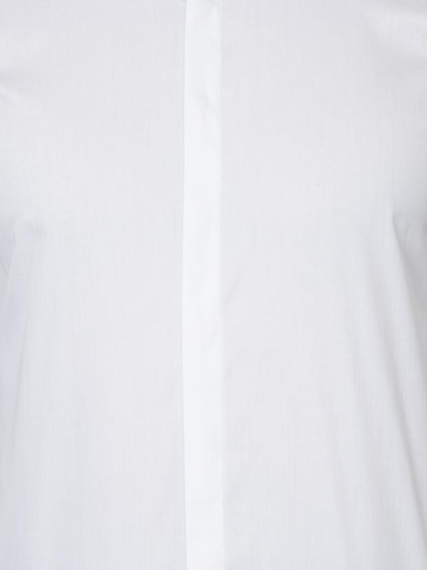 Beyaz Slim Fit Smokin Gömlek
