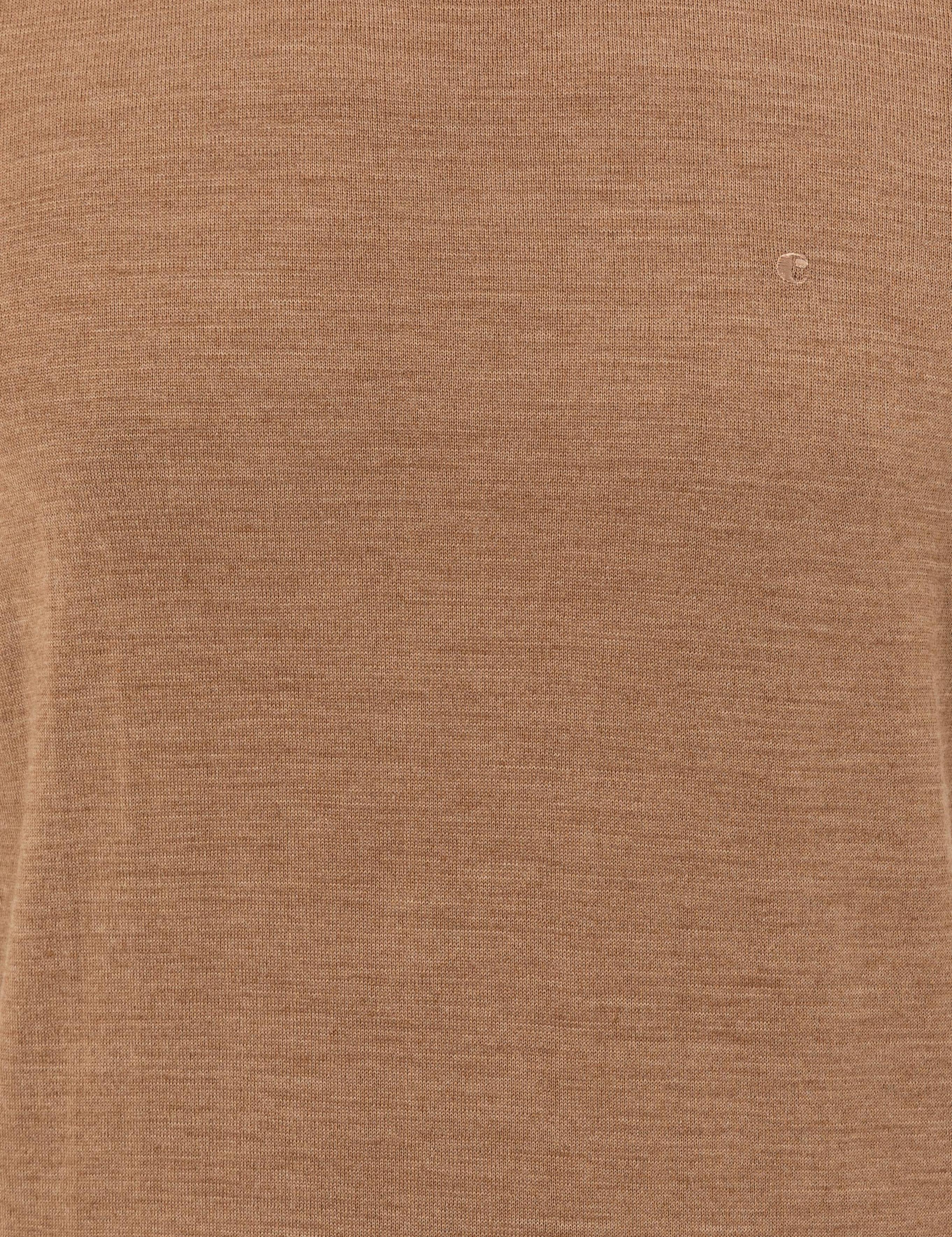 Camel Slim Fit Bisiklet Yaka Basic Triko Kazak - 50237038077