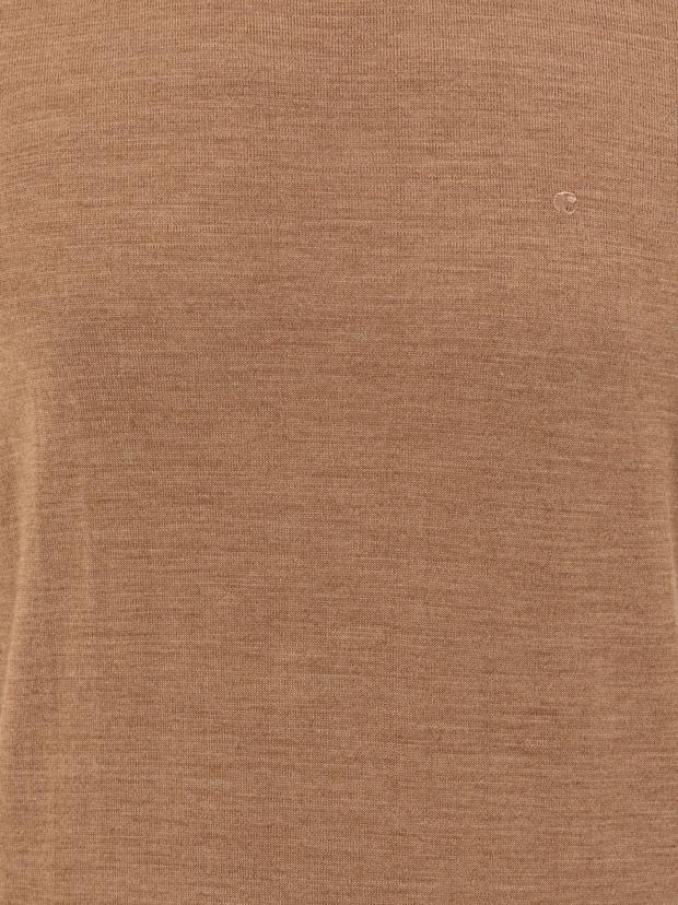 Camel Slim Fit Bisiklet Yaka Basic Triko Kazak