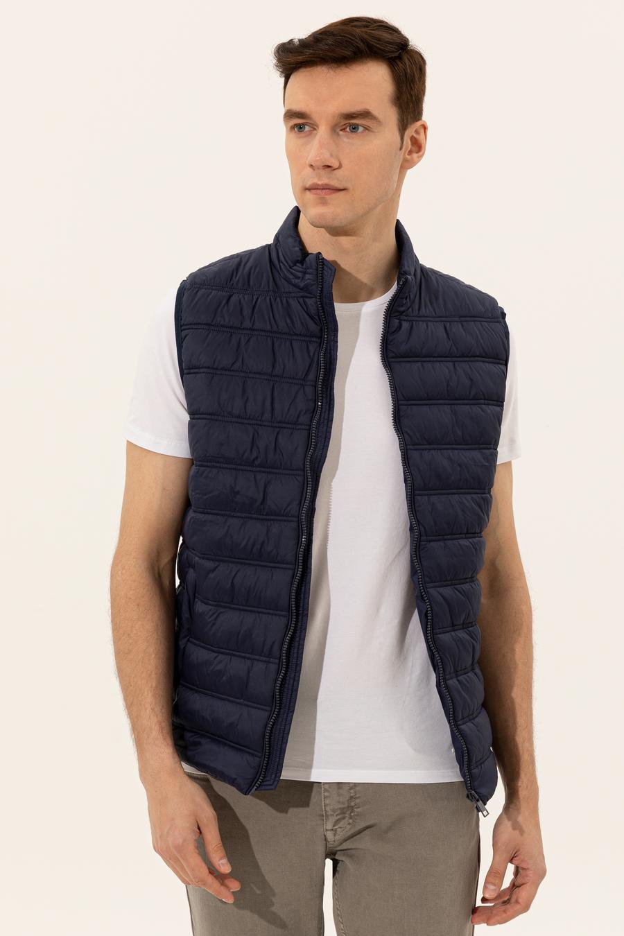 Lacivert Yelek - 50248677003