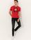 Kırmızı Bisiklet Yaka Slim Fit T-Shirt