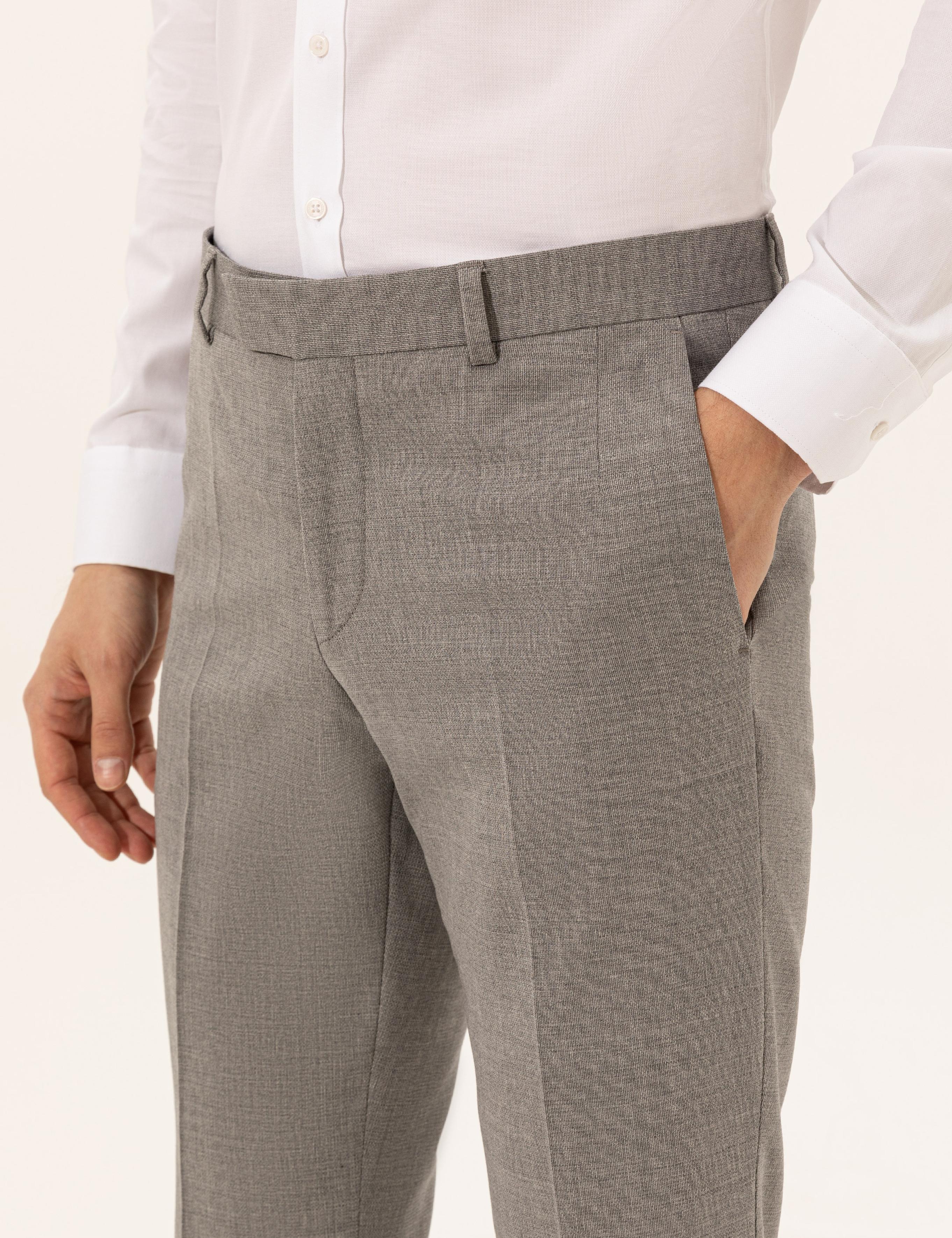 Gri Slim Fit Kumaş Pantolon - 50250814001