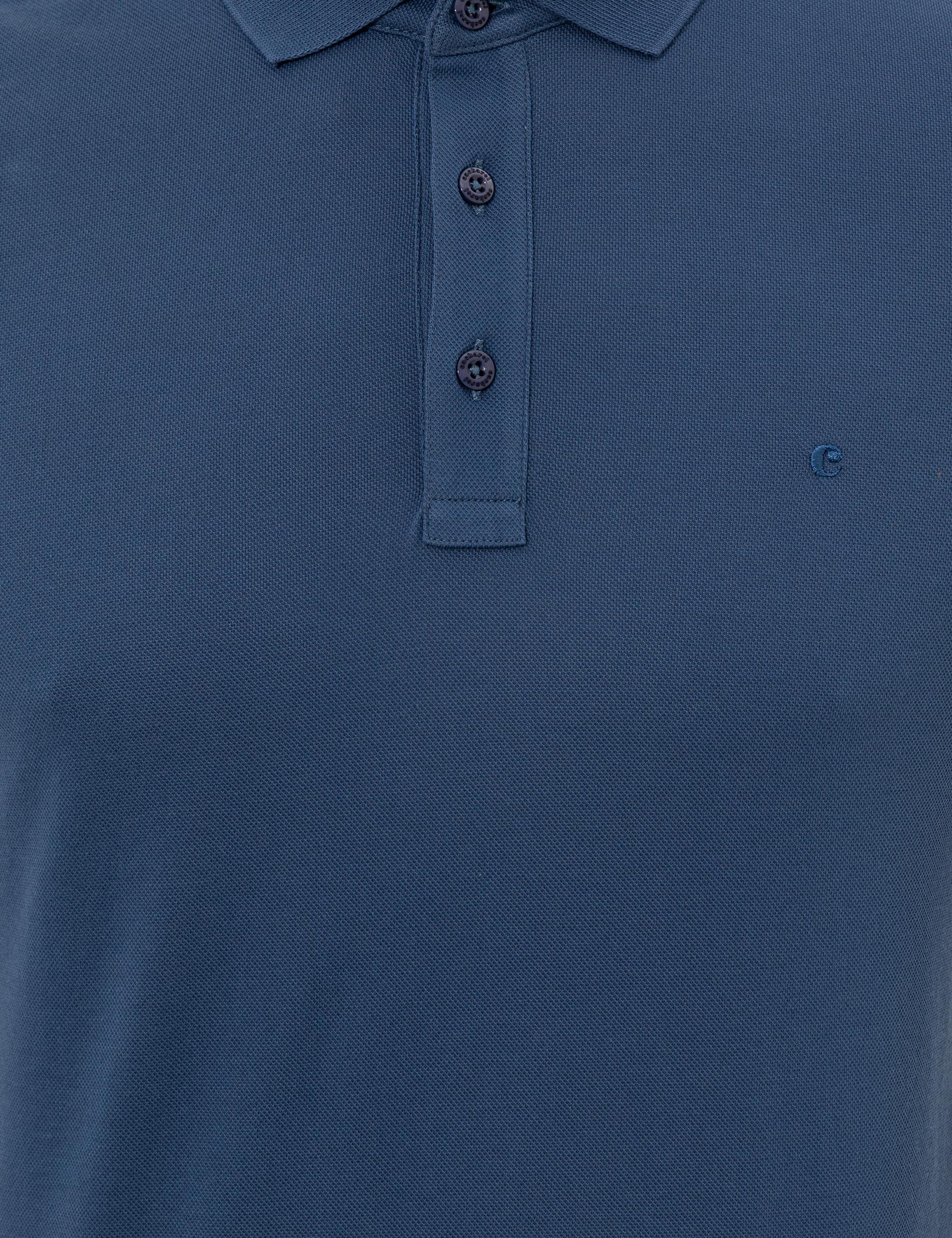 İndigo Polo Yaka Slim Fit Basic Merserize T-shirt - 50250172189