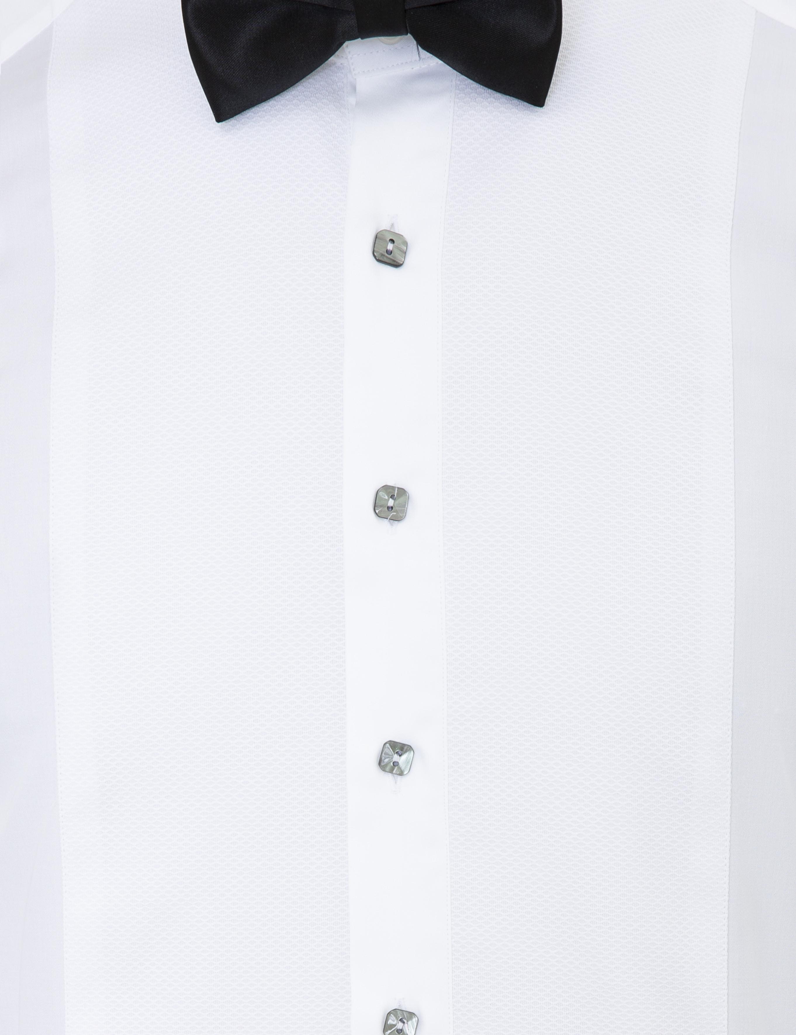 Beyaz Slim Fit Smokin Gömlek - 50235518010