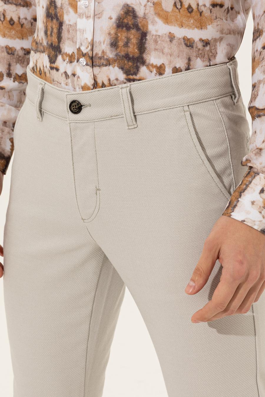 Bej Slim Fit Kanvas Pantolon - 50255855038