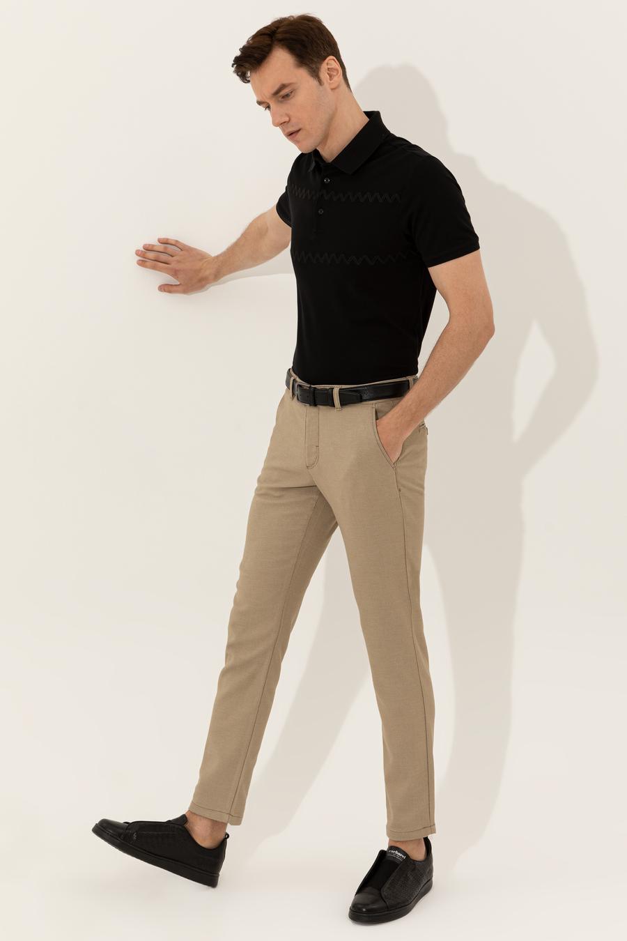Camel Slim Fit Kanvas Pantolon - 50255855088