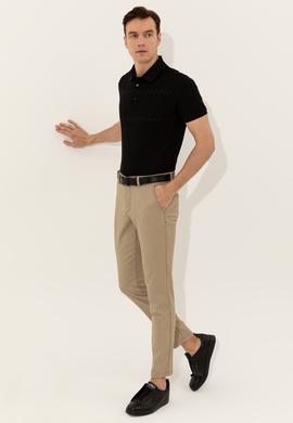 Camel Slim Fit Kanvas Pantolon