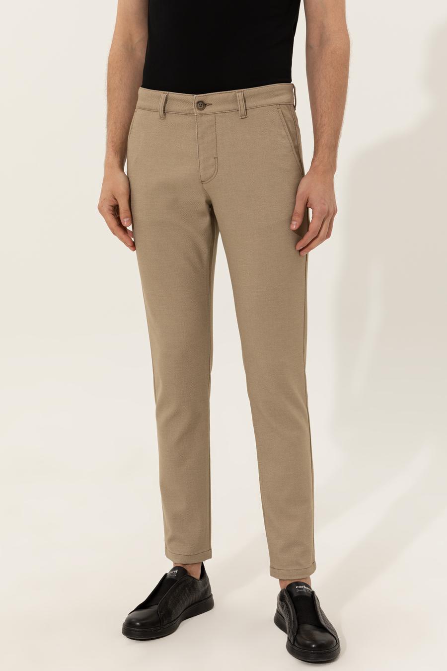 Camel Slim Fit Kanvas Pantolon - 50255855088