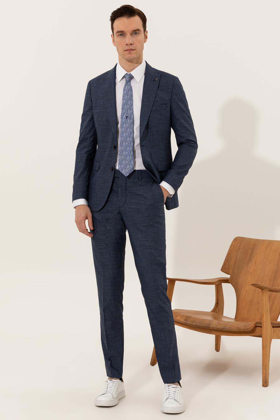 Lacivert Slim Fit Takım Elbise - 50247323005