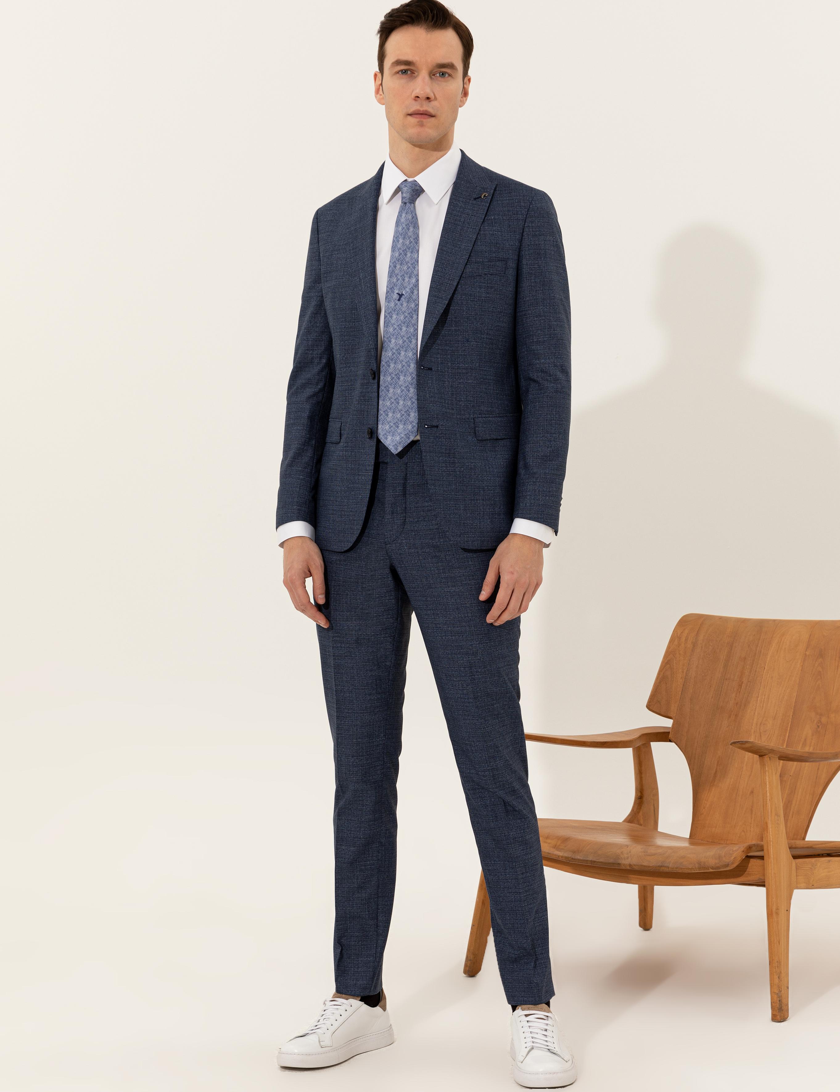 Lacivert Slim Fit Takım Elbise - 50247323005