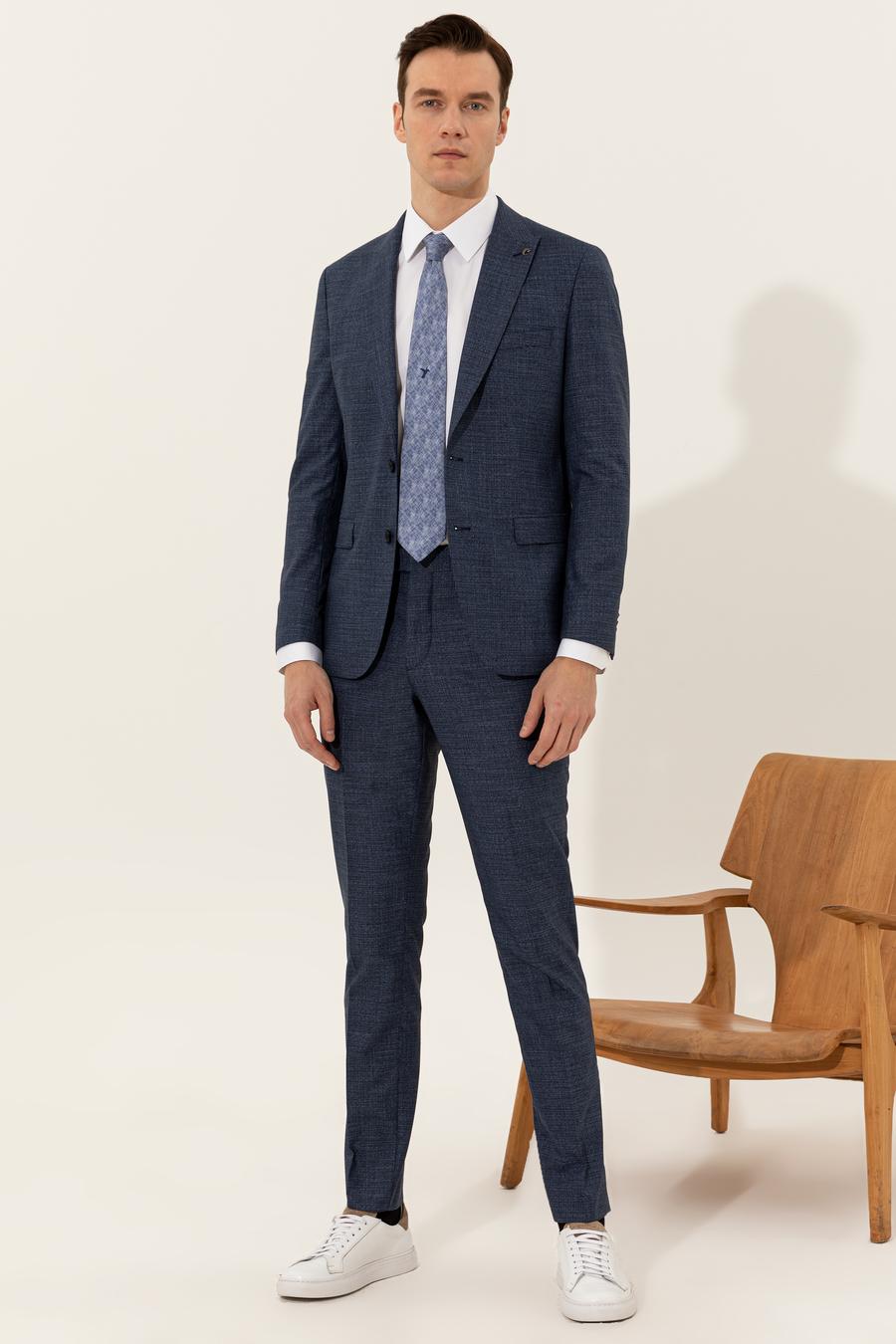 Lacivert Slim Fit Takım Elbise - 50247323005