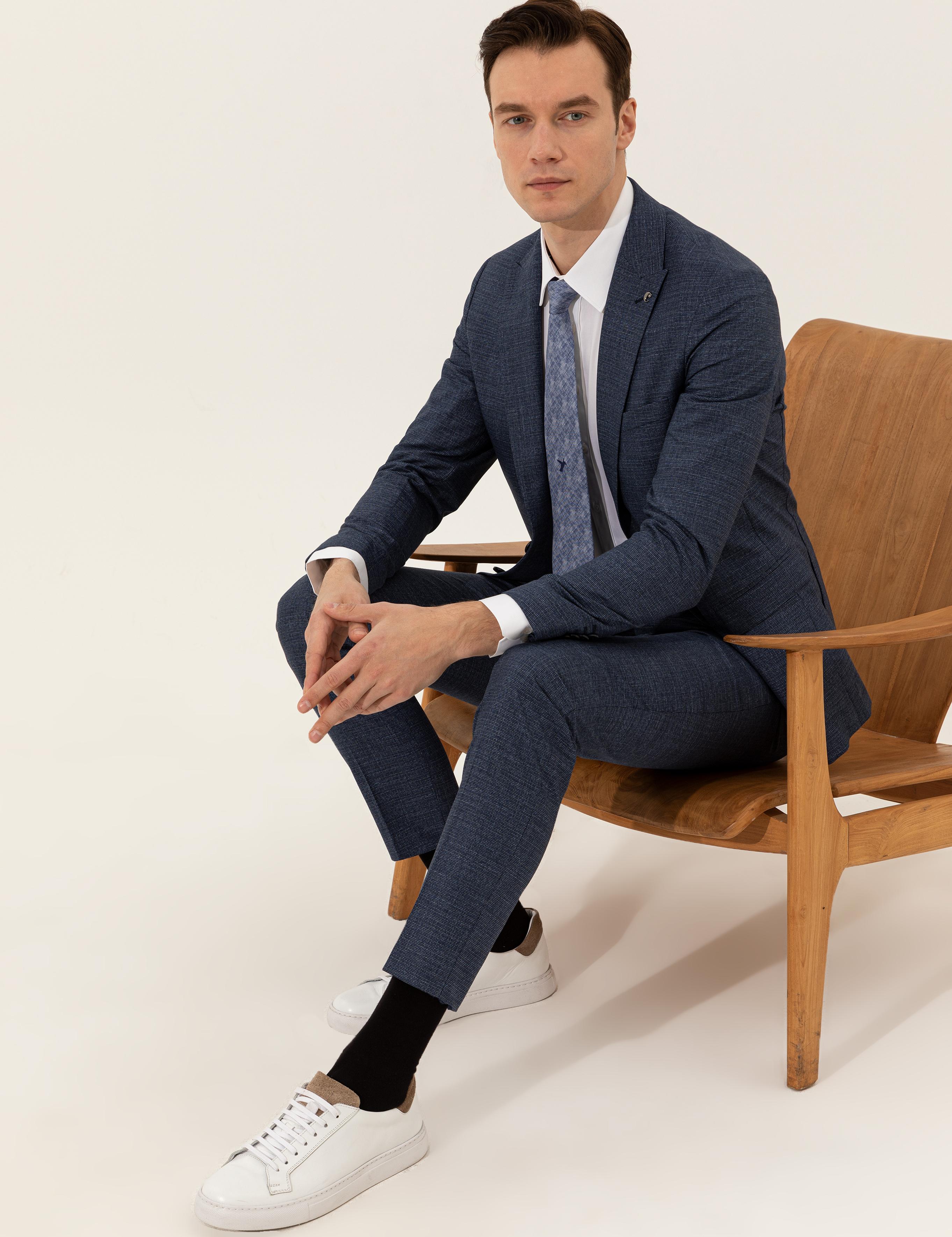 Lacivert Slim Fit Takım Elbise - 50247323005