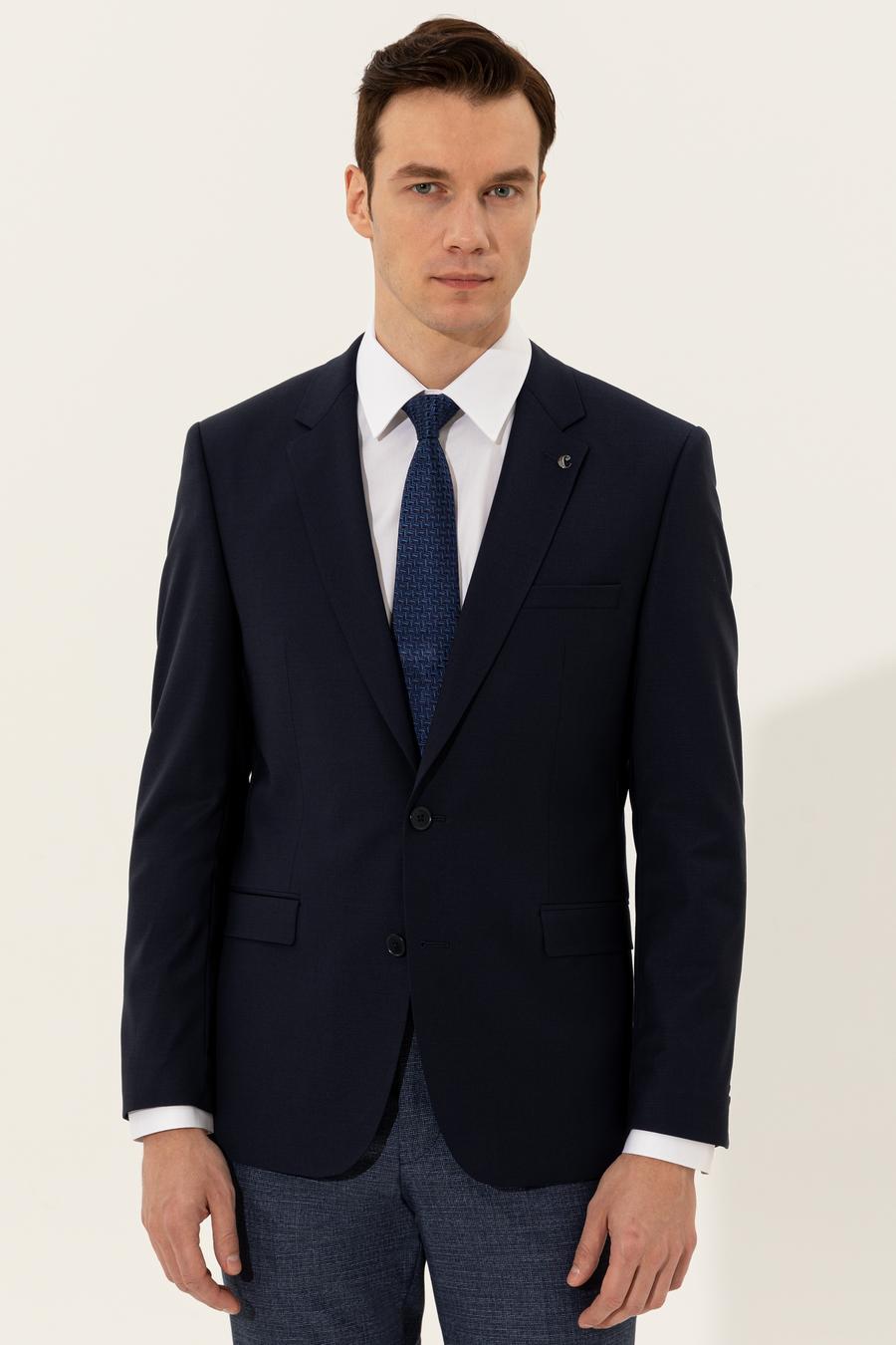 Lacivert Slim Fit Ceket - 50250843014