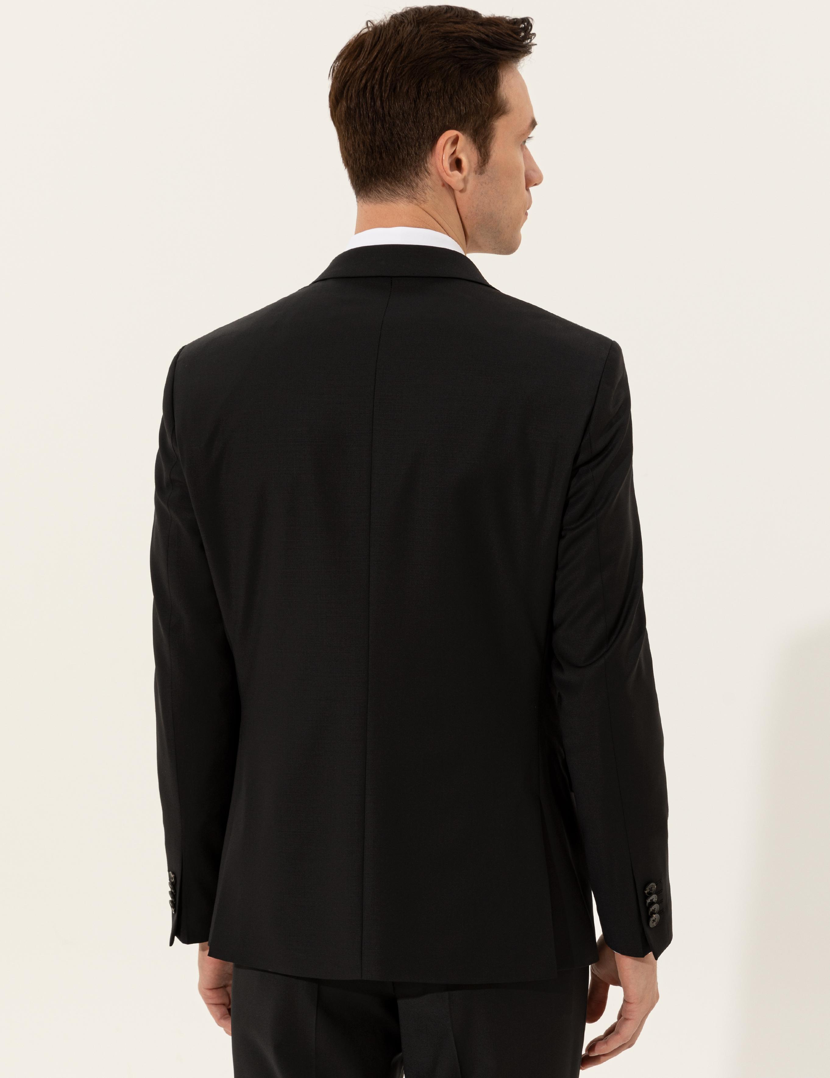 Siyah Slim Fit Ceket - 50250843047