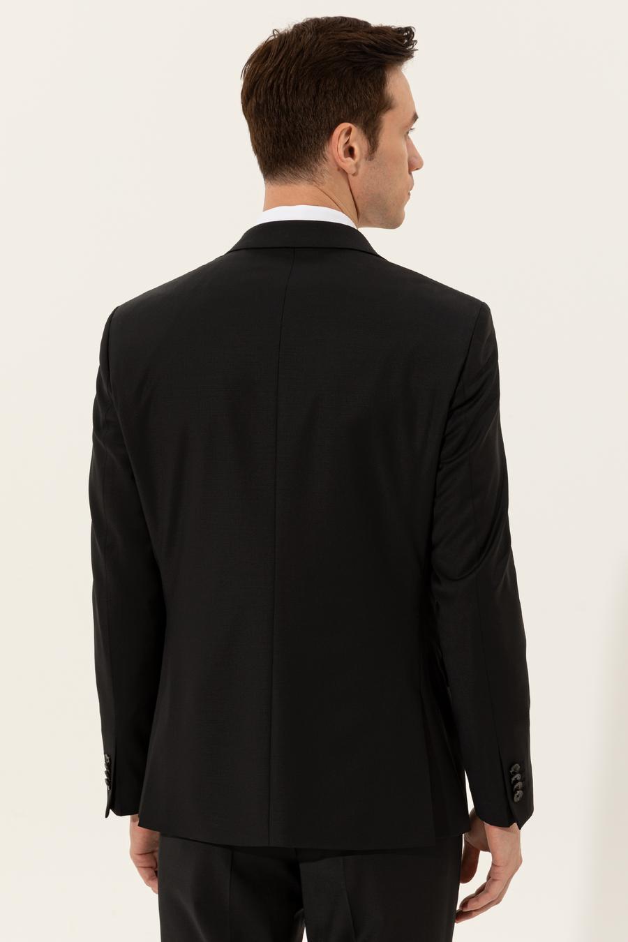 Siyah Slim Fit Ceket - 50250843047