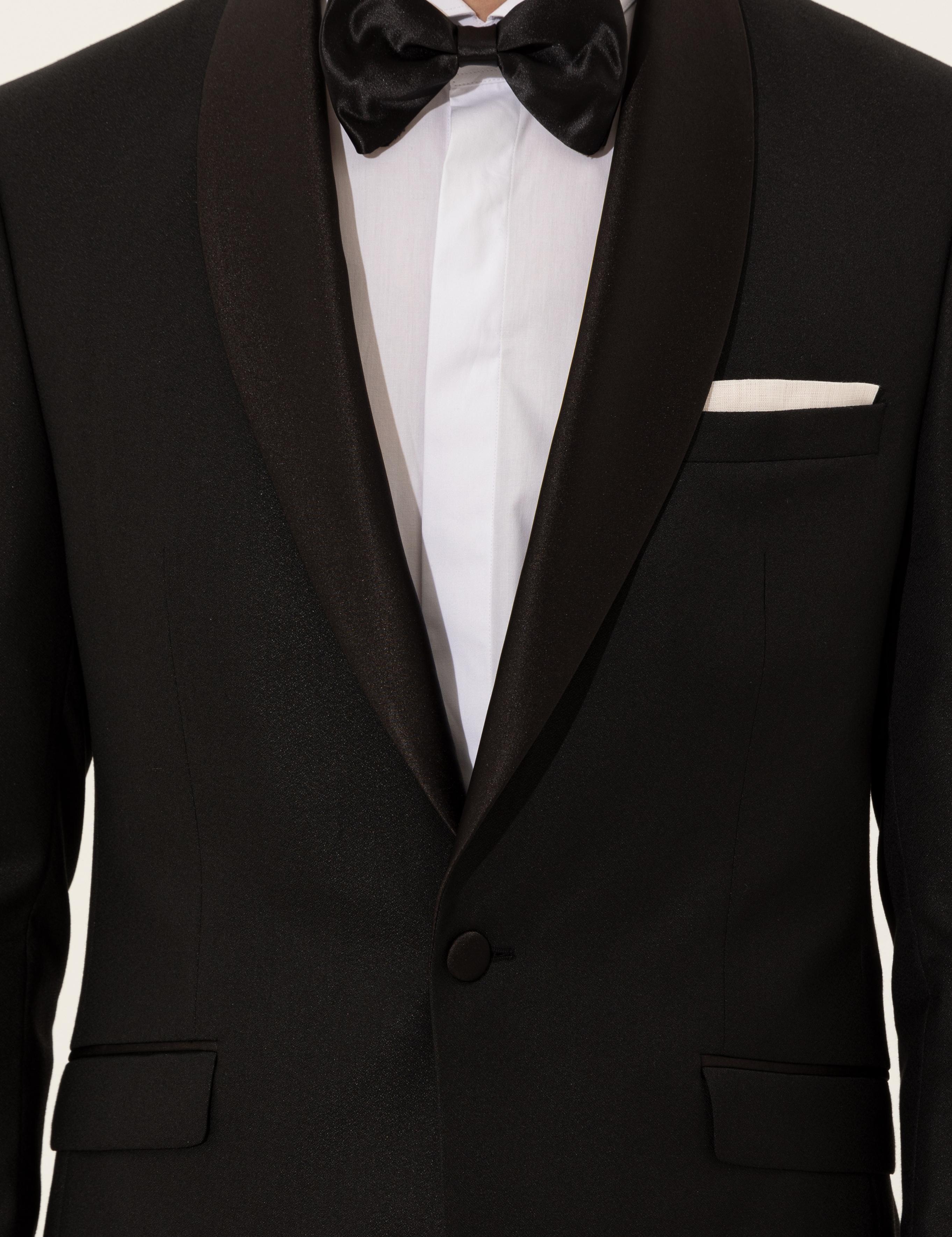 Siyah Slim Fit Smokin Damatlık - 50251817008
